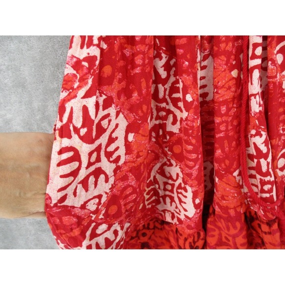 Free People Dress Medium Beach Day Bohemian Beach Resort Keyhole Backless Tassel - Picture 11 of 14